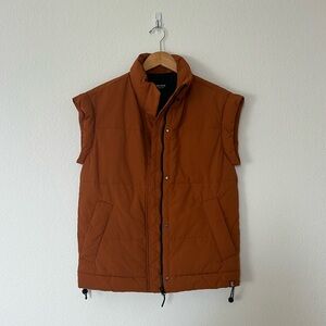 Women's Brown Puffer Vest